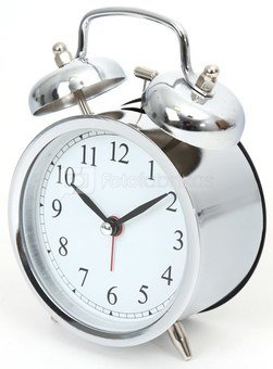 Platinet alarm clock March, silver (43632)