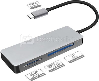 Platinet card reader 3in1 USB-C 3.1 (PMMA7056)