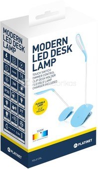 Platinet desk lamp PDL01CBL 3W, blue (43389)