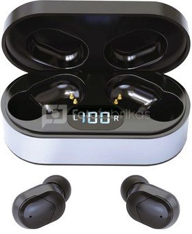 Platinet earphones Sport + charging station PM1050 Vibe, black