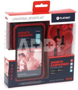 Platinet Universal Sports Kit, red (42930)