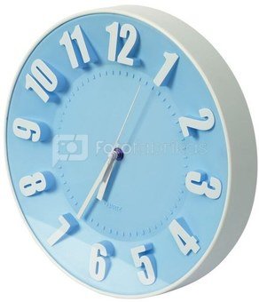 Platinet wall clock, blue (42990)