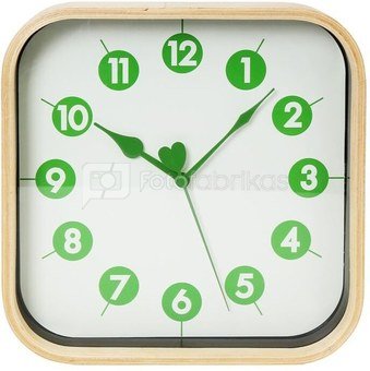 Platinet wall clock Morning, green (42988)
