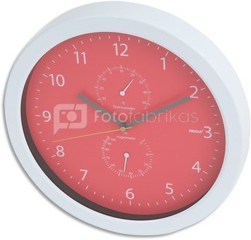 Platinet wall clock Summer, red (42574)