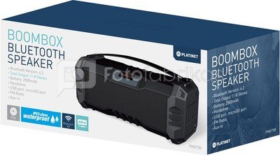 Platinet wireless speaker OG75 Boombox BT, black (44414)