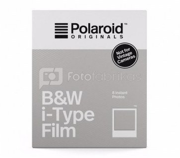 Plokštelės Polaroid Originals B&W for l-Type (nespalvotos)