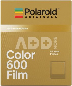 Polaroid Originals Fotoplokštelės COLOUR Metallic Gold 600 8vnt.