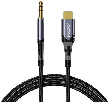 Port Audio Cable 3,5 mm mini jack / USB Type-C / 2m Joyroom SY-A03 (black)