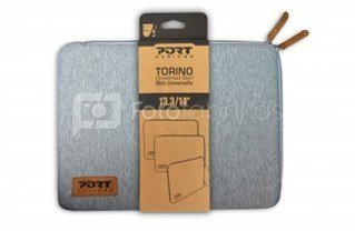 Port Designs Torino Fits up to size 13.3 ", Grey, Sleeve