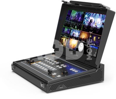 Portable 6-Ch SDI/HDMI Multi-Format Streaming Switcher with 13.3" Display
