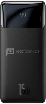 Powerbank Baseus Bipow 20000mAh, 2xUSB, USB-C, 15W (black)
