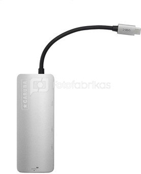 Caruba Premium 5 in 1 Slim USB C Hub Space Gray