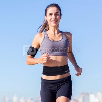 PROIRON Runners Waist Pack Running Belt, 46 x 9 cm; Waist size: 63 - 110 cm, Light Grey