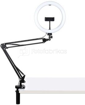 Puluz Desktop arm stand with 26cm LED Vlogging Ring PKT3090B