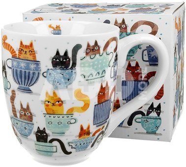 Puodelis porcelianinis 1000 ml TEACUP CATS 5902693944041