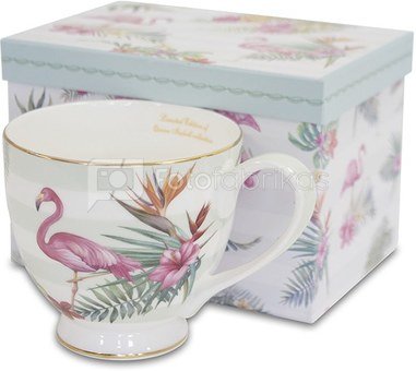 Puodelis porcelianinis Flamingas 10x15x10.5 112190