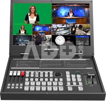 PVS0615U Portable 6-Channel Switcher with USB Streaming & 15.6" Display