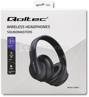 Qoltec Wireless headphones with microphone, BT 5.0 AB