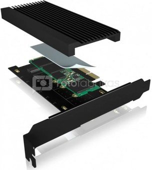 IcyBox ICY BOX IB-PCI208-HS PCI card to M.2 SSD NVM