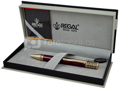 Rašiklis "Kent red gold" raudonas/aukso spalvos RE99D dėžutėje REGAL