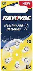 Rayovac Acoustic Special 10 6pcs Hearing Aid Batteries