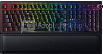Razer BlackWidow V3 Pro Mechanical Gaming Keyboard, RGB LED light, RU, Wireless/Wired, Black