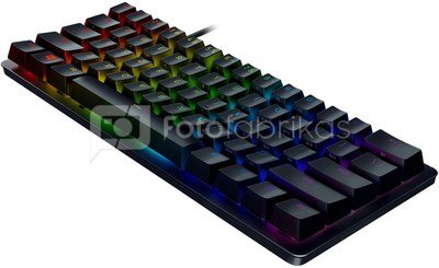 Razer Huntsman Mini 60%, Gaming keyboard, Opto-Mechanical, RGB LED light, RU, Black, Wired