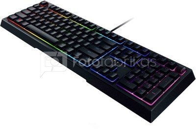 Razer Ornata V2, Gaming keyboard, RGB LED light, Russian, Black, Wired