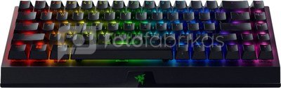 Razer Mechanical Gaming keyboard BlackWidow V3 Mini HyperSpeed RGB LED light, US, Wireless, Black, Yellow Switch