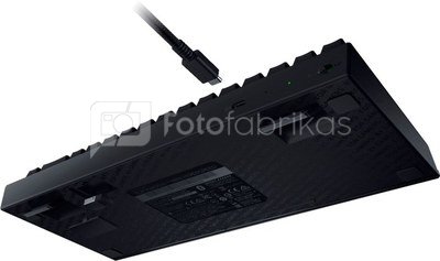Razer Mechanical Gaming keyboard BlackWidow V3 Mini HyperSpeed RGB LED light, US, Wireless, Black, Yellow Switch