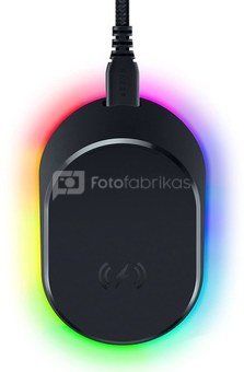 Razer Mouse Dock Pro + Wireless Charging Puck Bundle RGB LED light, USB,  Wireless, Black