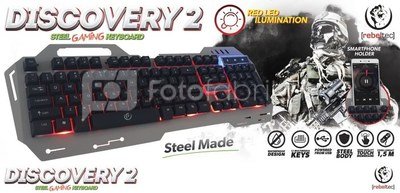 Rebeltec Game keyboard steel body Rebeltec DISCOVERY 2