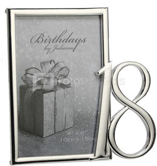 Rėmelis 10x15 cm 18-to gimtadienio proga FS31418 sidabro spalvos