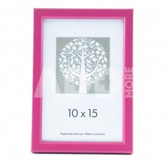 Rėmelis 10x15 plast 1303040 Aura rožinis | 14mm [E]