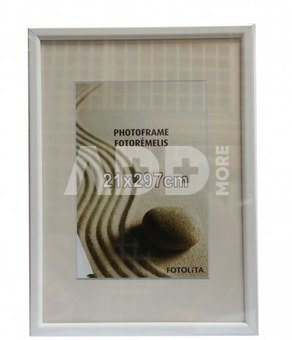 Frame 21x30 plastic 10-007 white [O] | 14 mm
