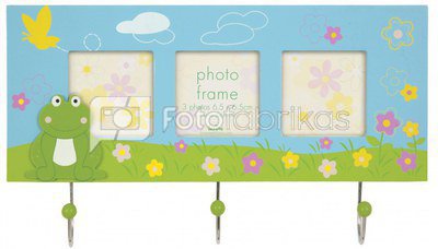 Frame INNOVA PI06400 Cute frog 3x3x3 MDF blue/pink | 3 hooks | 34mm