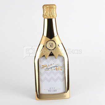 Rėmelis Šampano butelis 50-am gimtadieniui FS40850 H:29 W:10 D:2 cm