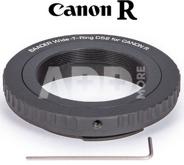 RiBaader Wide-T-Ring Canon EOS R with D52i to T-2 and S52