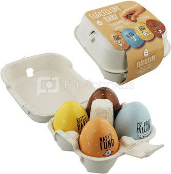 Rinkinys 4 taupyklės kiaušiniai "Baby" H:9 W:13 EG131