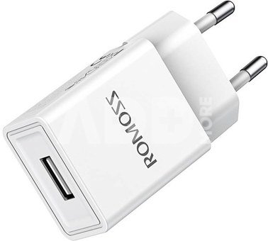 Romoss TK10S wall charger, 1x USB, 2A (white)