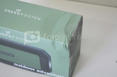 SALE OUT. Energy Sistem Outdoor Box Adventure (10 W, Bluetooth, Water-resistant, Shockproof, Torch light), DAMAGED PACKAGING Energy Sistem Portable Speaker Outdoor Box Adventure Bluetooth, Wireless connection, Black/Green, -42 dB