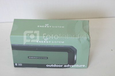 SALE OUT. Energy Sistem Outdoor Box Adventure (10 W, Bluetooth, Water-resistant, Shockproof, Torch light), DAMAGED PACKAGING Energy Sistem Portable Speaker Outdoor Box Adventure Bluetooth, Wireless connection, Black/Green, -42 dB