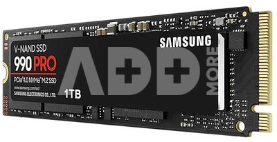 Samsung 990 PRO 1000 GB, SSD form factor M.2 2280, SSD interface PCIe Gen4x4, Write speed 6900 MB/s, Read speed 7450 MB/s