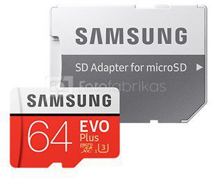 Samsung microSDXC EVO+ 64GB mit Adapter MB-MC64GA/EU