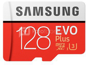 Samsung microSDXC EVO+ 128GB mit Adapter MB-MC128GA/EU