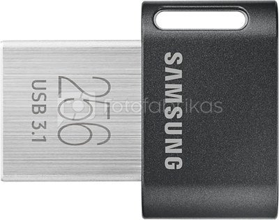Samsung FIT Plus MUF-256AB/APC 256 GB, USB 3.1, Black/Silver