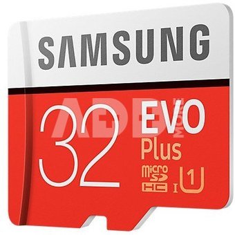 Samsung microSDHC EVO+ 32GB mit Adapter MB-MC32GA/EU