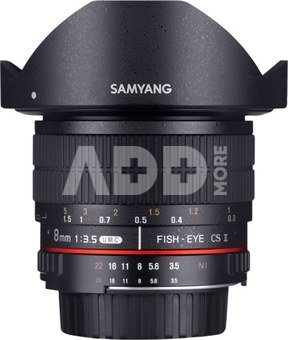 Samyang 8mm f/3.5 UMC Fisheye CSII, Canon