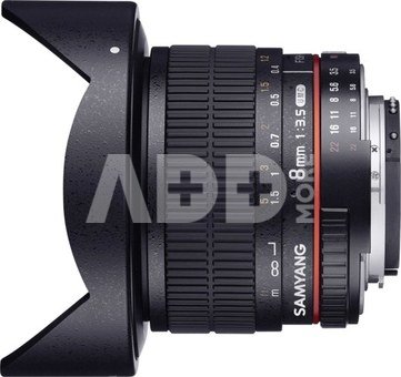 Samyang 8mm f/3.5 UMC Fisheye CSII, Nikon AE