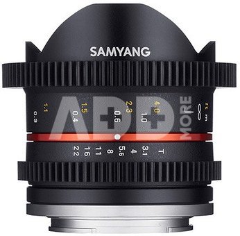 Samyang 8mm T3.1 Cine UMC Fish-Eye II Canon M